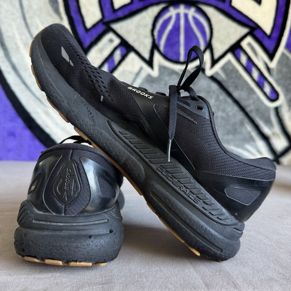 Size 10.5 - Brooks Adrenaline GTS 23 Mens Black Running Sneakers 1103911D056 - Picture 10 of 11